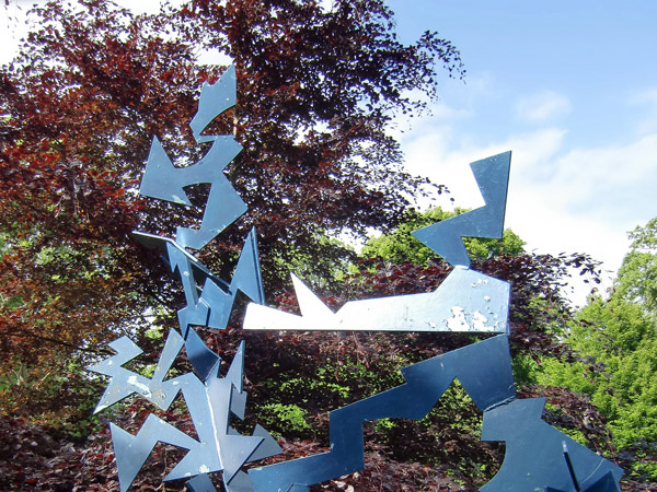 Close up of Fire sculpture