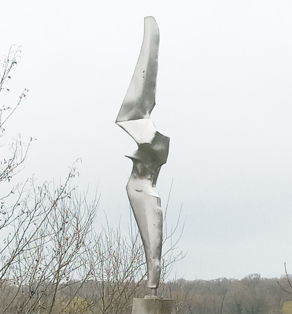 Bird in Flight sculpture