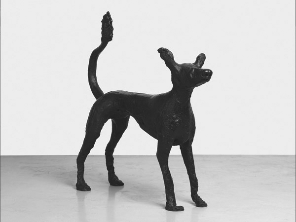 Opera Dog Sculpture facing right