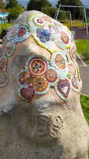 Connect Park Mosaic sculpture 04